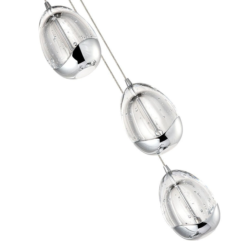VONN Venezia 7-Light VAC3207CH Integrated LED Chandelier in Polished Chrome