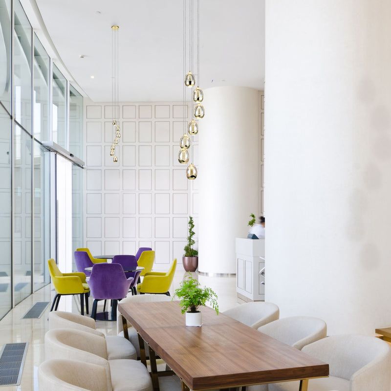 VONN Venezia 7-Light VAC3207GL Integrated LED Chandelier in Gold