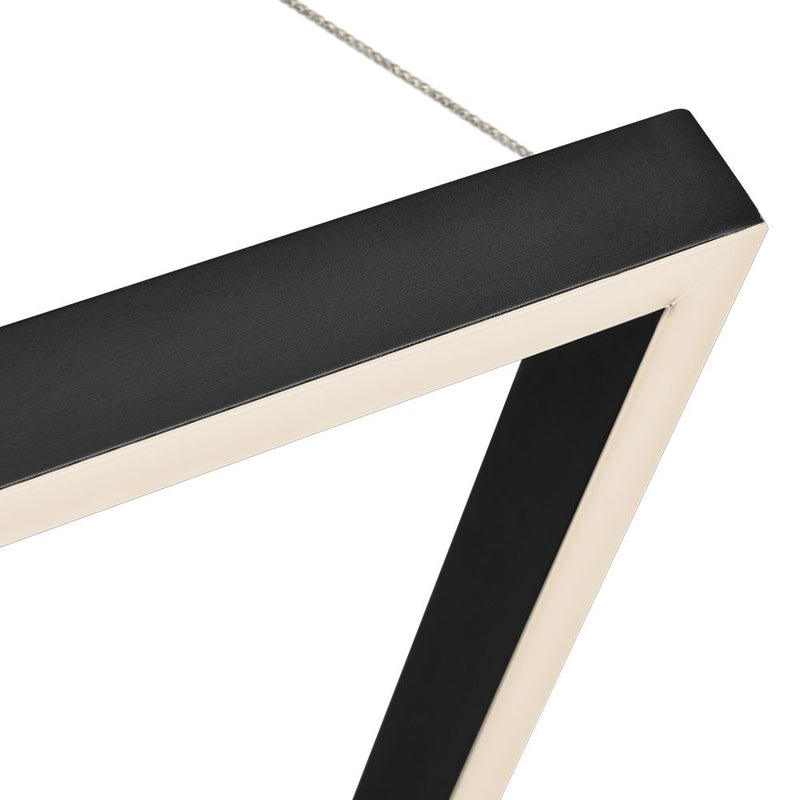 VONN Atria 51" VMCP35551BL Modern Square LED Chandelier with Suspension Cables in Black