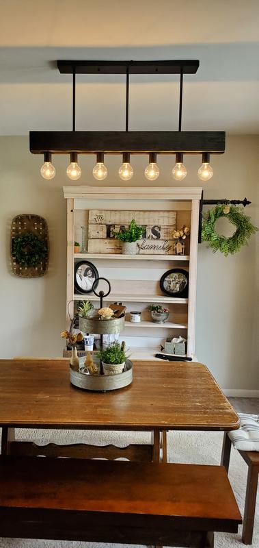 Hunter Donelson 7 Light Chandelier in Natural Iron