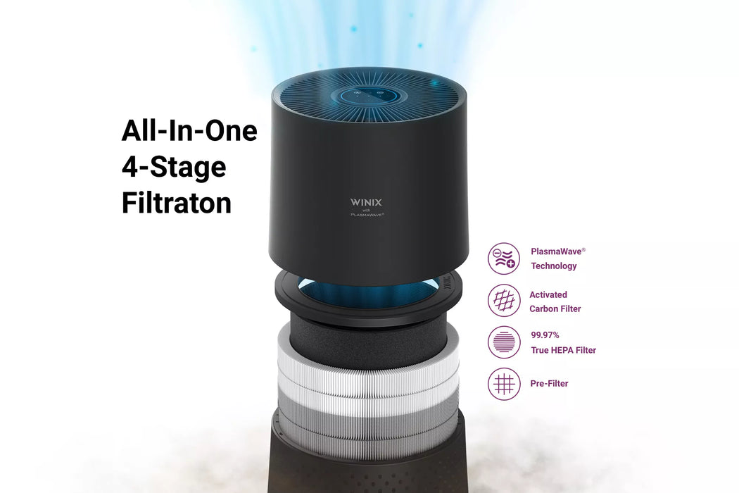 Winix - A230 360° All-in-One 4-Stage True HEPA Air Purifier with PlasmaWave® Technology