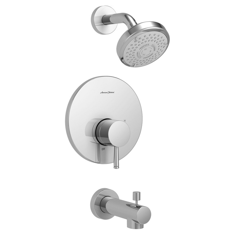 American Standard Serin 1.75 gpm/6.6 L/min Tub and Shower Trim Kit With Water-Saving 3-Function Shower Head