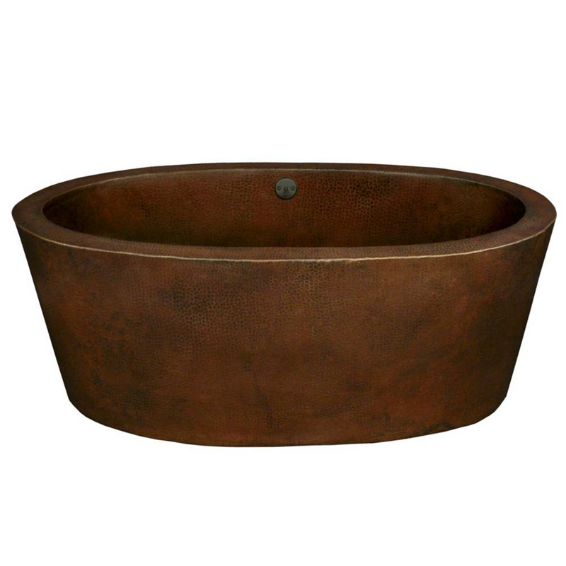 Native Trails 64" Aspen Freestanding Copper Soaking Bathtub