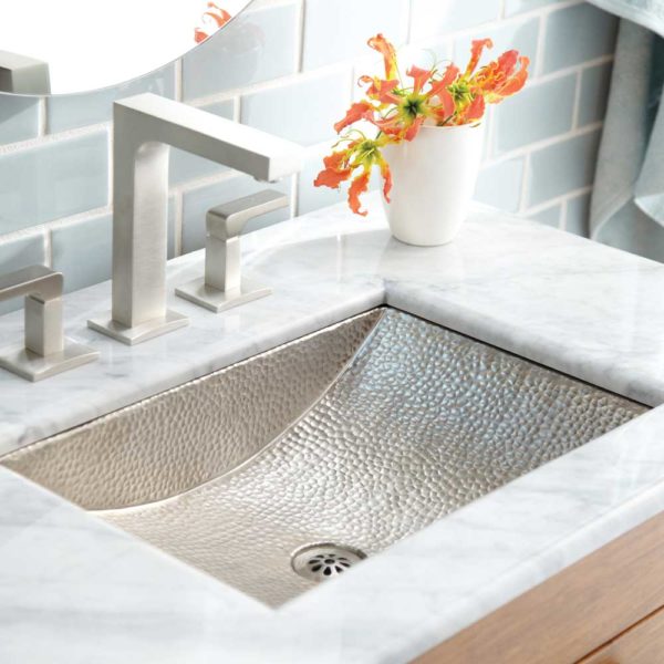 Native Trails Avila Hand Hammered Copper Undermount Bathroom Sink
