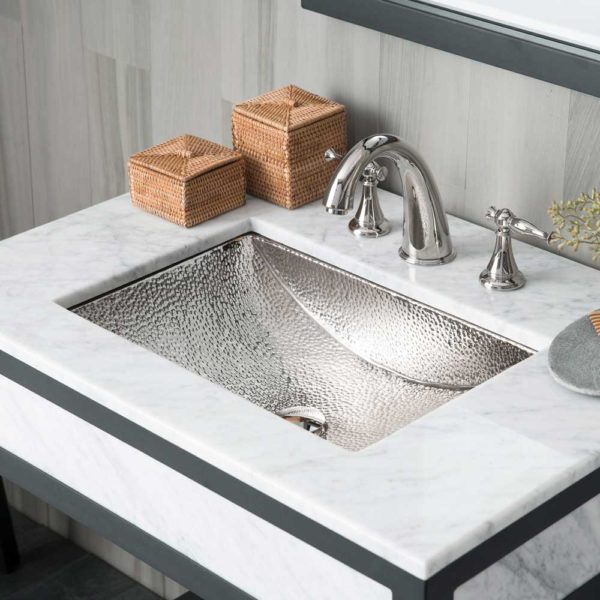Native Trails Avila Hand Hammered Copper Undermount Bathroom Sink