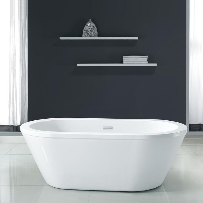 Cahaba Virgo 63 in. Freestanding Acrylic Tub with Intergrated Drain