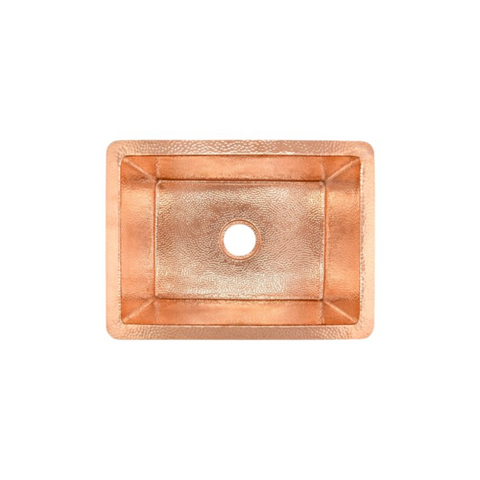 Native Trails Cocina 21 Inch Hand-Hammered Copper Undermount Kitchen Sink