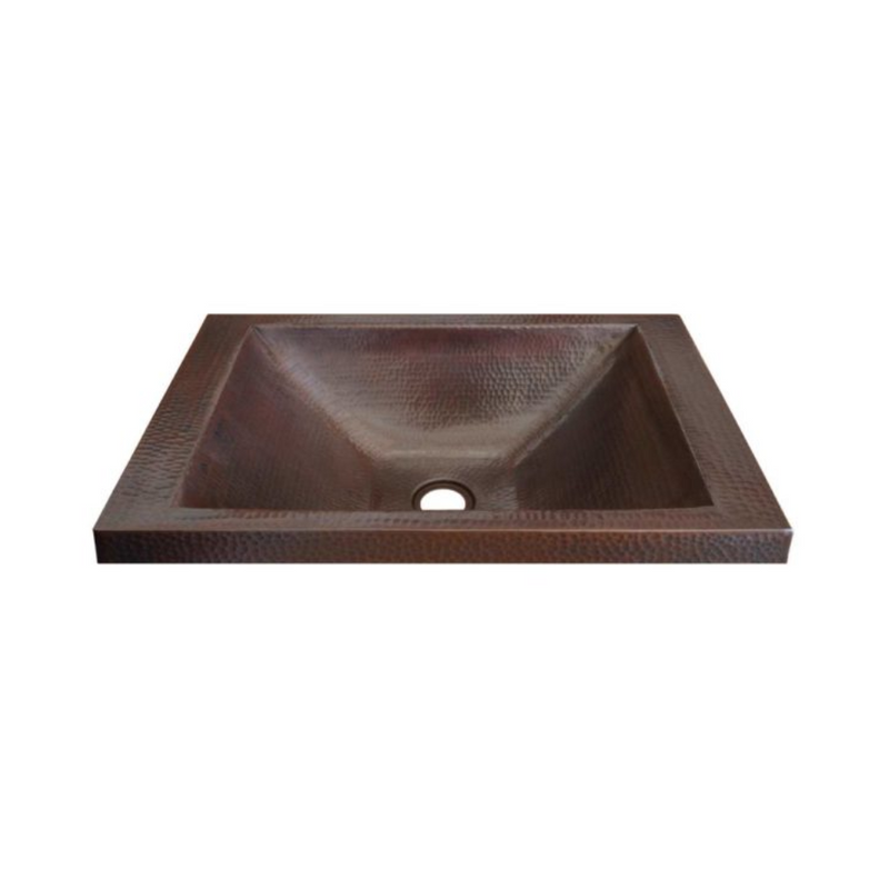 Native Trails Hana Hand Hammered Copper Drop-in Bathroom Sink