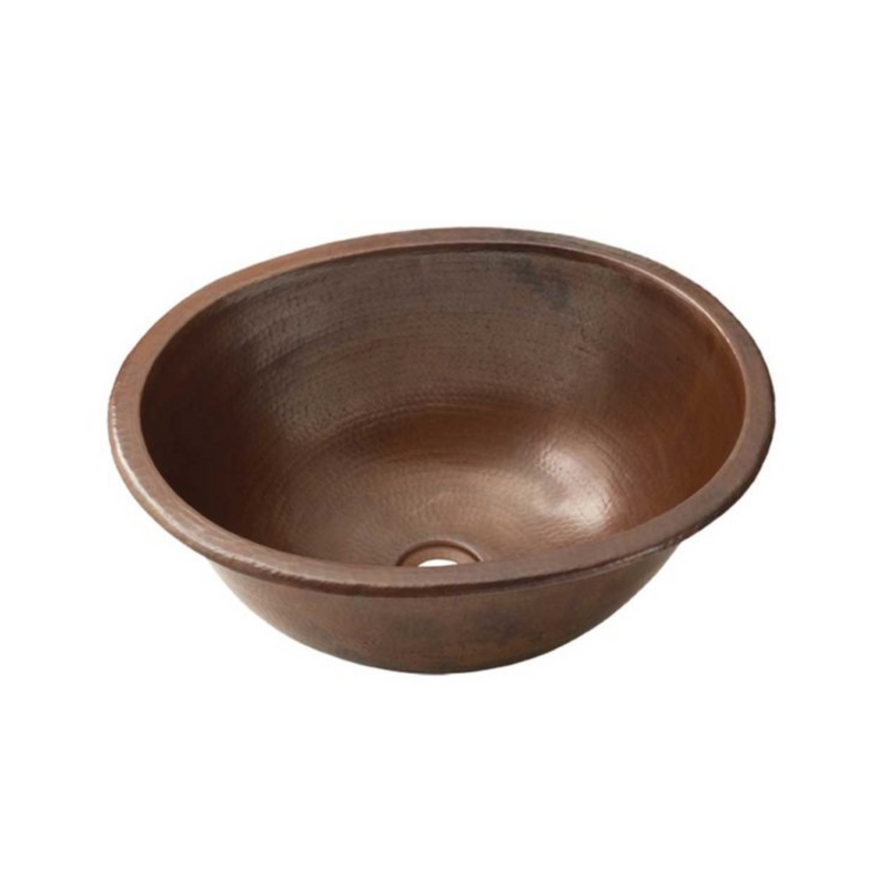 Native Trails Cameo Oval Hand Hammered Copper Bathroom Sink