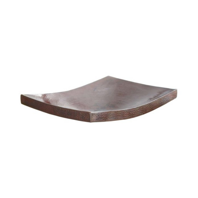 Native Trails Kohani 20" Hand-Hammered Curved Copper Vessel Bathroom Sink