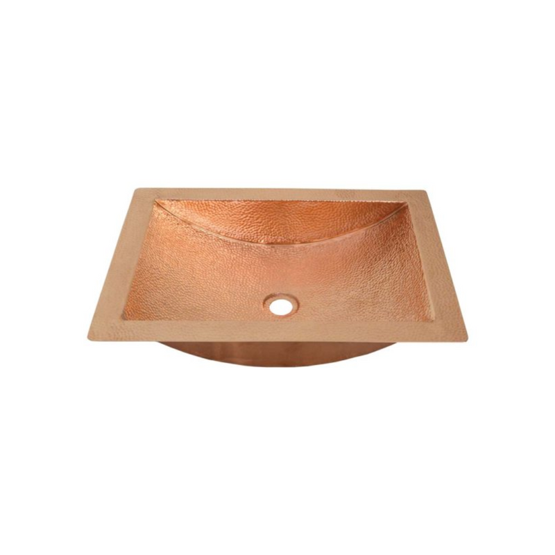 Native Trails Avila Hand Hammered Copper Undermount Bathroom Sink