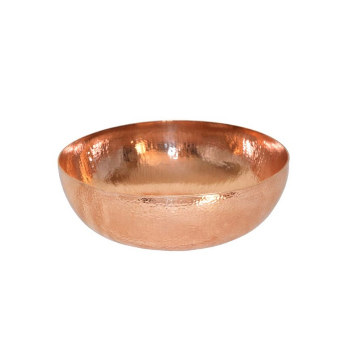 Native Trails Maestro Round Hammered Copper Vessel Bathroom Sink