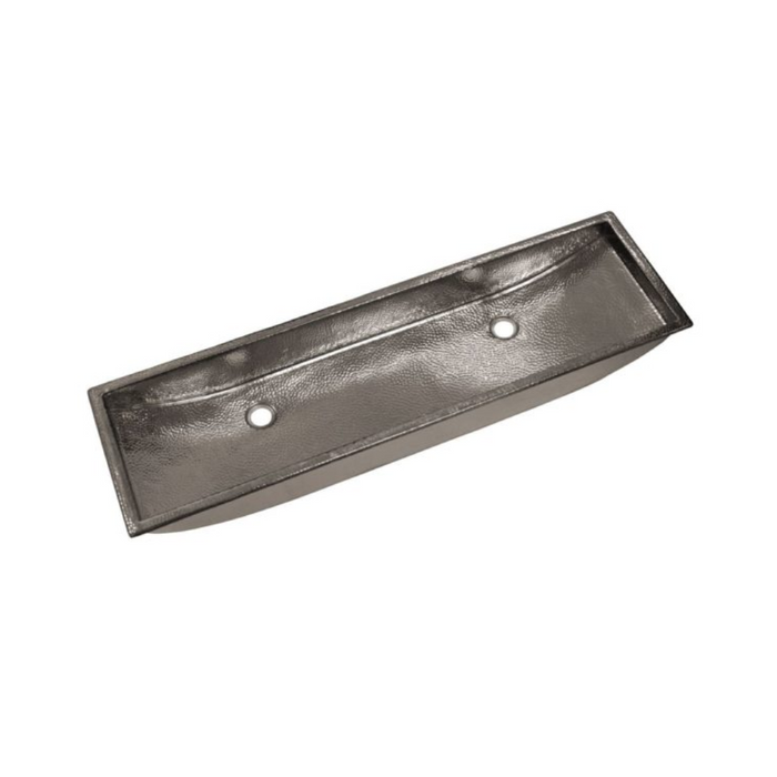 Native Trails Trough 48-Inch Hand Hammered Copper Rectangular Bathroom Sink