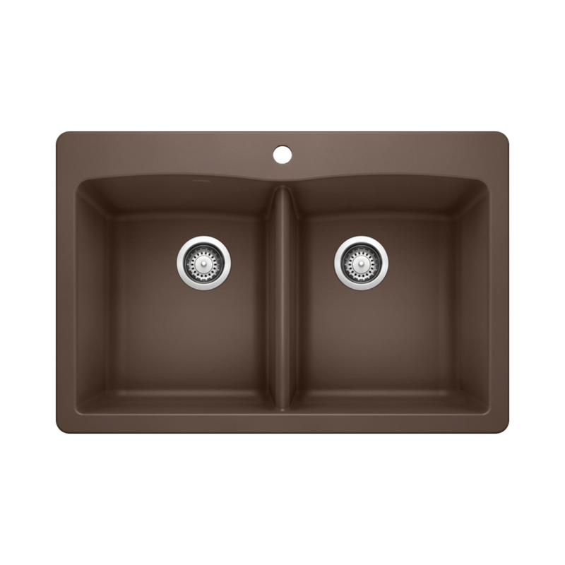 Blanco Diamond Equal Double Dual Mount SILGRANIT Kitchen Sink