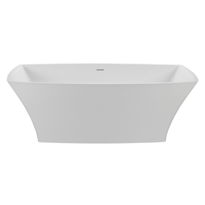 Cahaba Weiss 65-1/2 in. Mineral Composite Tub in Glossy White