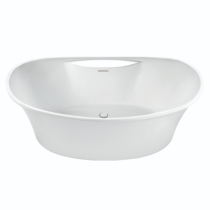 Cahaba Martin 60 in. Freestanding Acrylic Tub in Glossy White