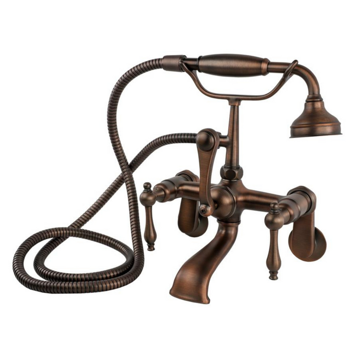 Cahaba Traditional Wall-Mounted Tub Filler with Handshower