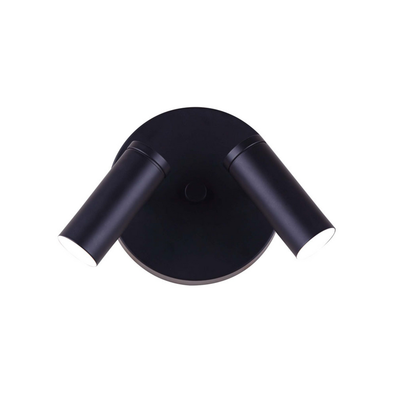 Canarm KELBY Matte Black 2 Light LED Circular Track Light