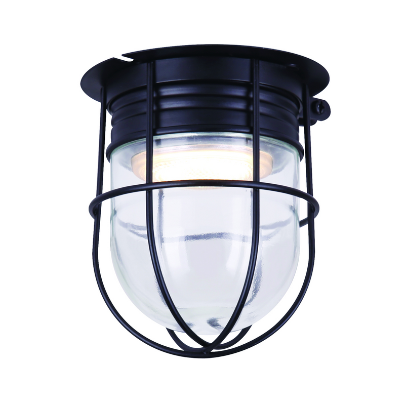 Canarm LCL161A04CWGBK Matte Black LED Barn Light