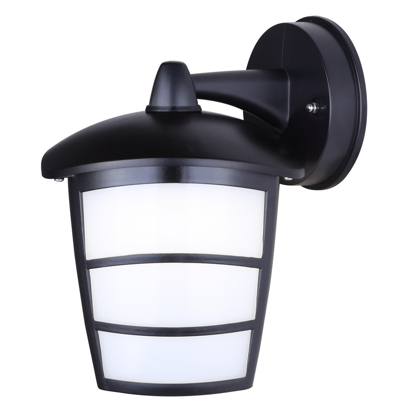 Canarm Polycarbonate Matte Black BRWL-POR12T-N-BK LED Outdoor Sconce