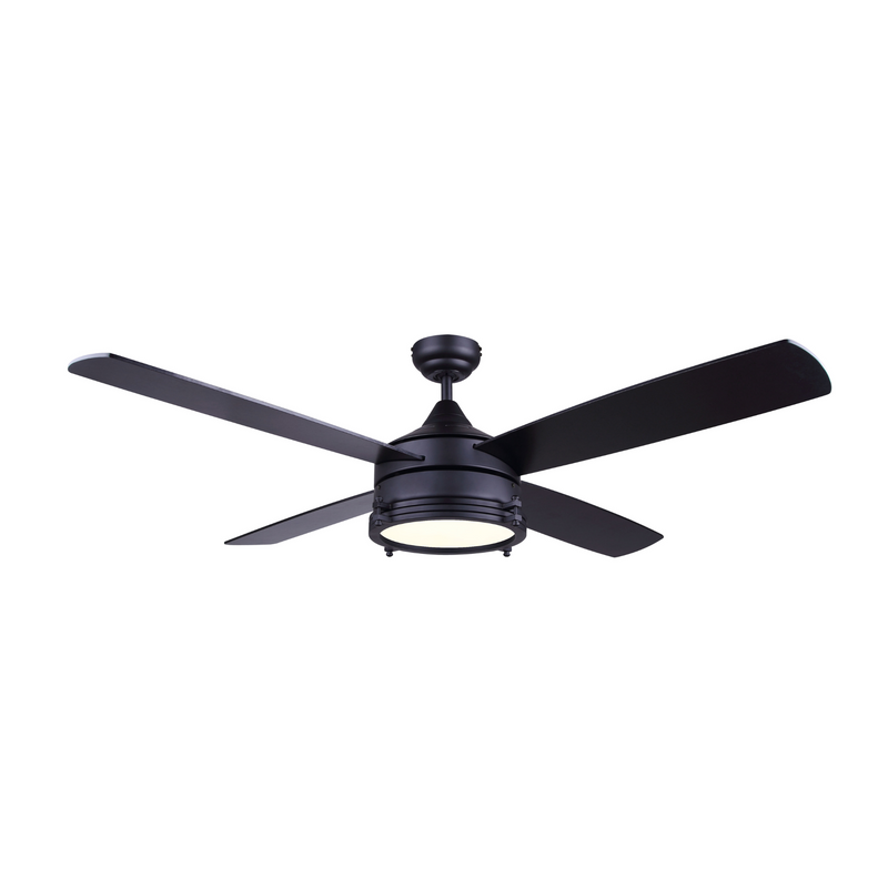 Canarm Simon 52" Matte Black LED Ceiling Fan