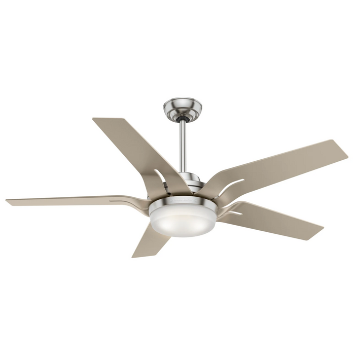 Casablanca Correne 56 Inch Ceiling Fan with LED Lights - Brushed Nickel/Painted Metallic