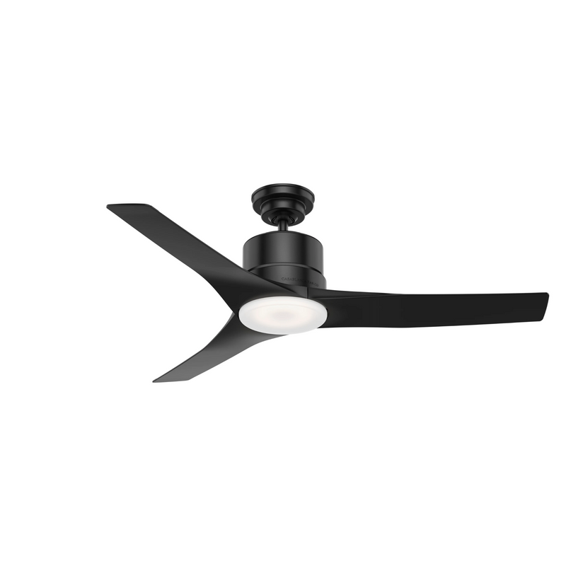 Casablanca Piston Outdoor 52 Inch Ceiling Fan with LED Lights - Matte Black