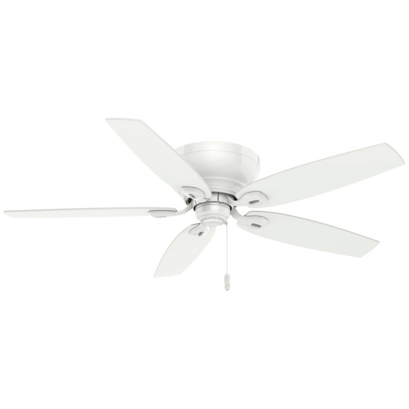 Casablanca Durant Low Profile 54 Inch Ceiling Fan - Snow White