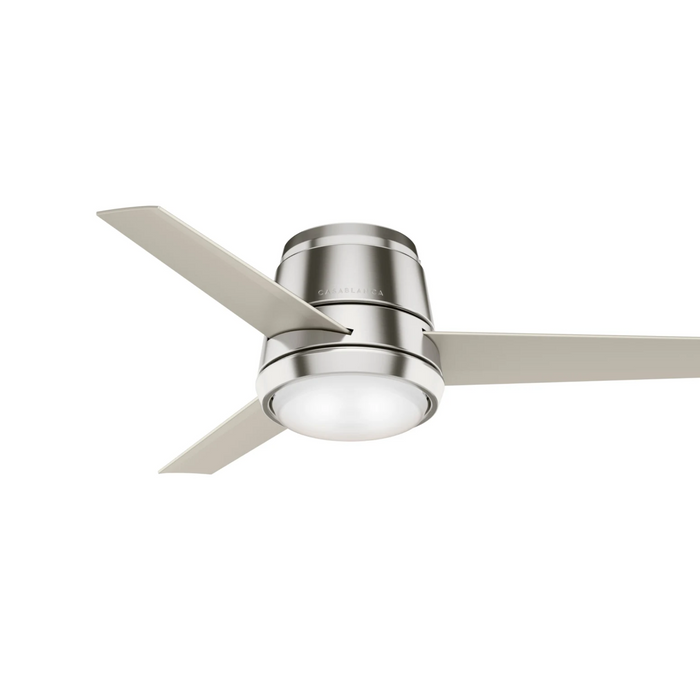 Casablanca Commodus 54 Inch Ceiling Fan with LED Light - Brushed Nickel