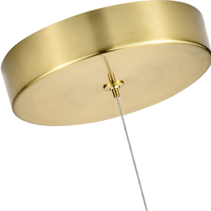 VONN Capri 7" VCP2105AB Integrated LED Pendant Light in Antique Brass