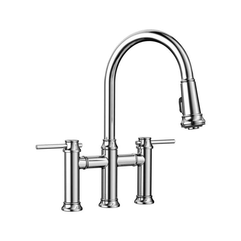 Blanco Empressa Bridge Pull-Down Kitchen Faucet 1.5 GPM