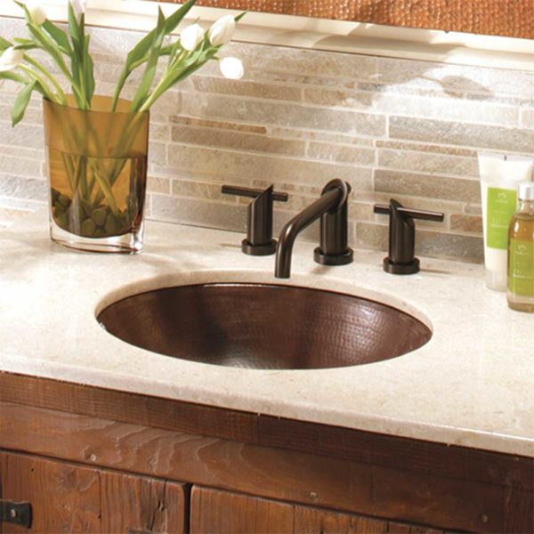 Native Trails Classic Hammered Copper Bathroom Sink