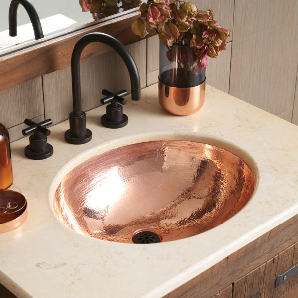 Native Trails Classic Hammered Copper Bathroom Sink
