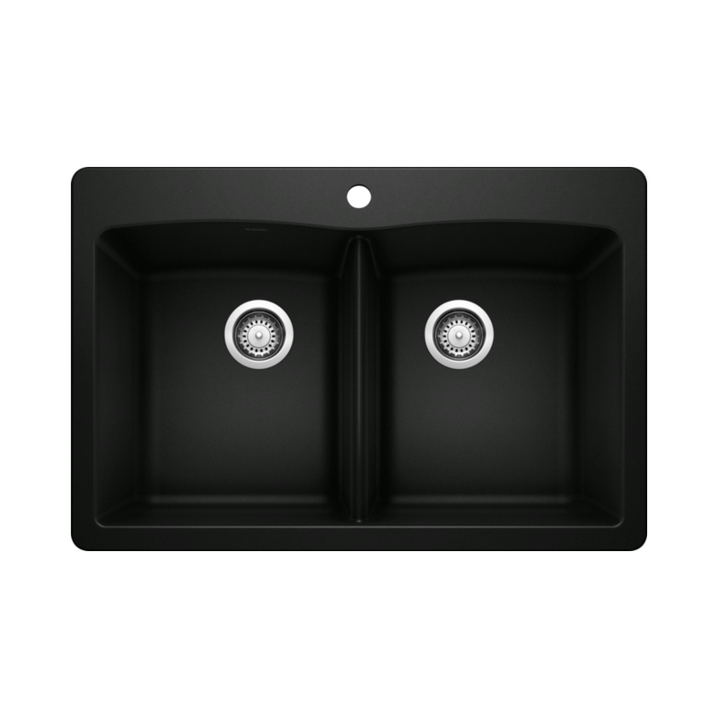 Blanco Diamond Equal Double Dual Mount SILGRANIT Kitchen Sink