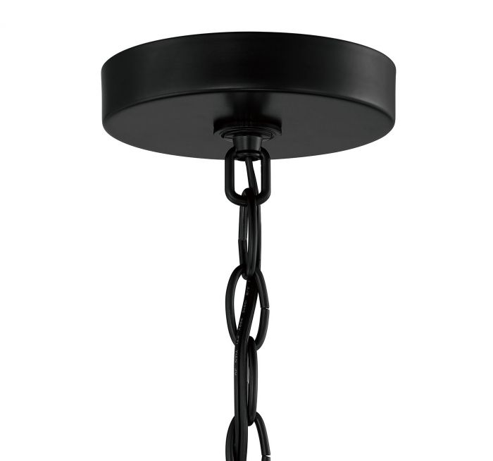 Craftmade Collins 3 Light Pendant Lamp in Flat Black