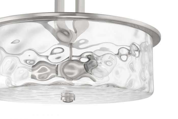 Craftmade Collins 3 Light Pendant Lamp in Brushed Polished Nickel