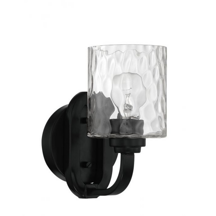 Craftmade Collins 1 Light Wall Sconce in Flat Black