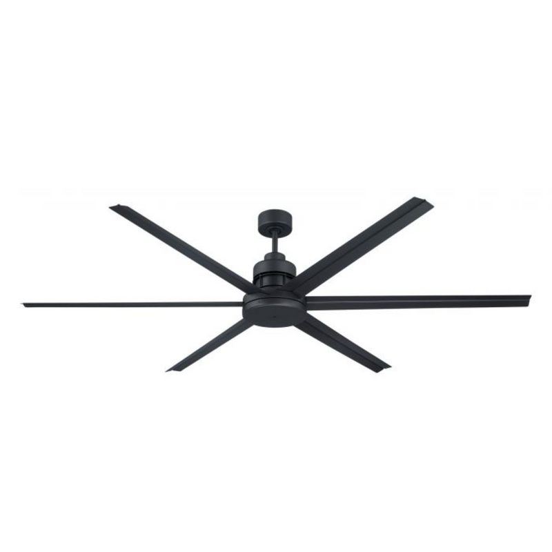 Craftmade 72" Mondo in Flat Black w/ Flat Black Blades Indoor Ceiling Fan - MND72FB6
