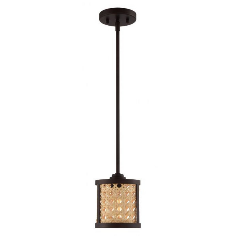 Craftmade Malaya 1 Light Mini Pendant in Aged Bronze Brushed - 54591-ABZ