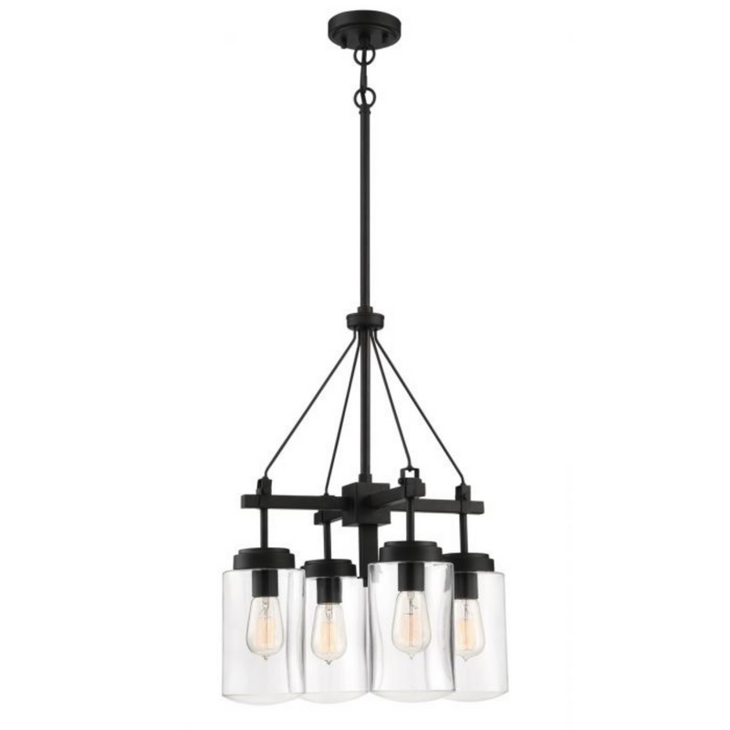 Craftmade Crosspoint 4 Light Espresso  Outdoor Chandelier 52124-ESP