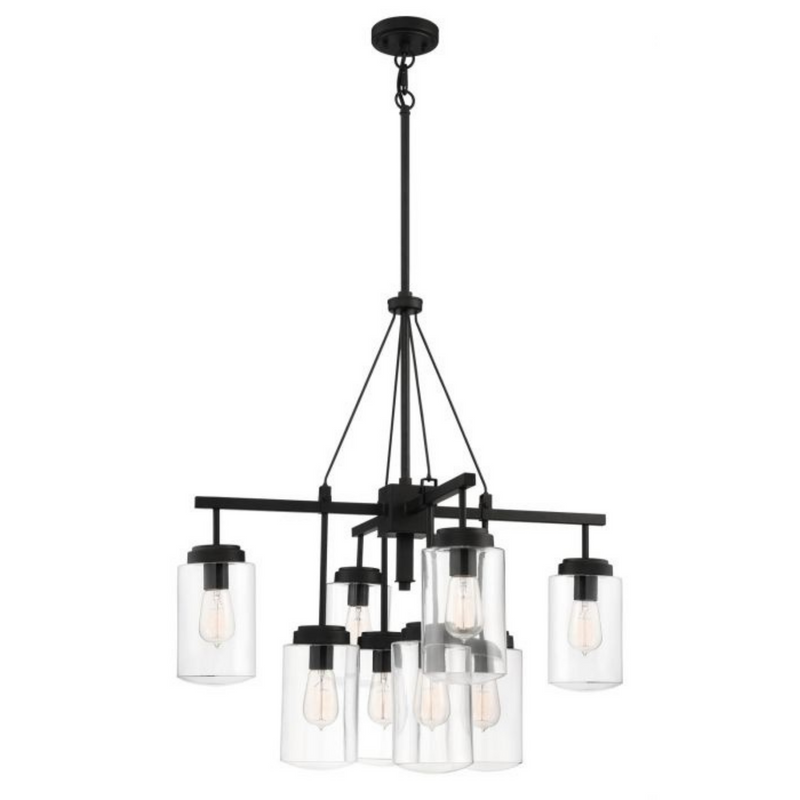 Craftmade Crosspoint 8 Light Espresso  Outdoor Chandelier - 52128-ESP