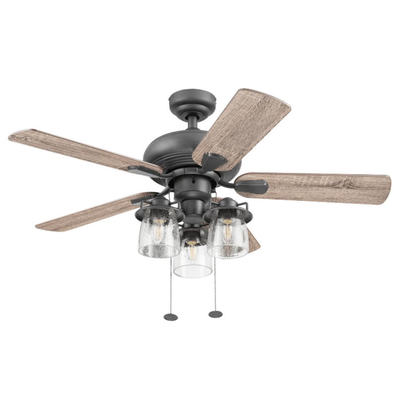 Prominence Home 42" Crown Ridge Bronze Pull Chain Ceiling Fan