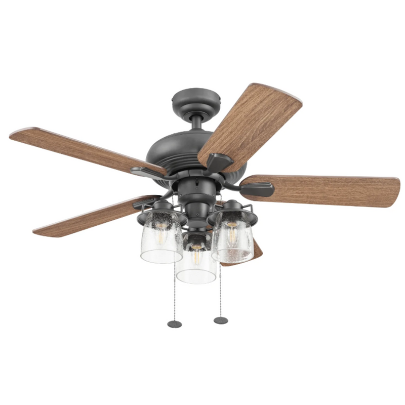 Prominence Home 42" Crown Ridge Bronze Pull Chain Ceiling Fan w/Remote