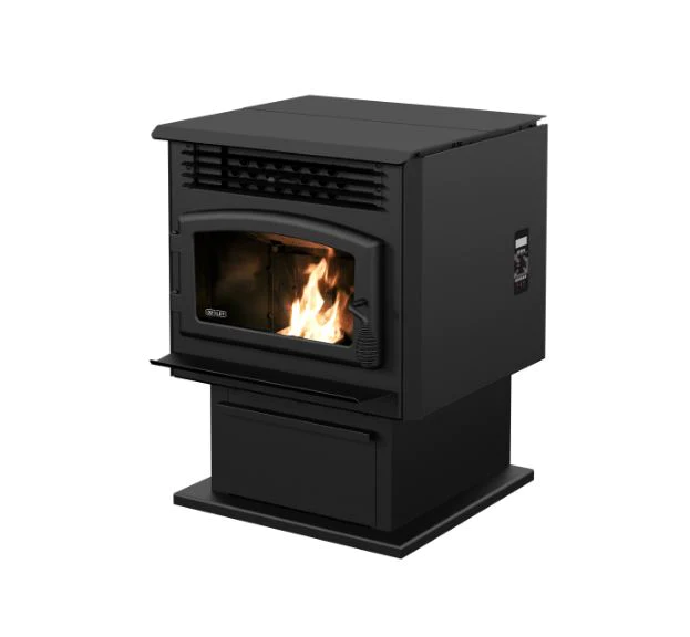 Drolet Eco-55 Pellet Stove with 4" Basement Venting Kit DP00070KVB