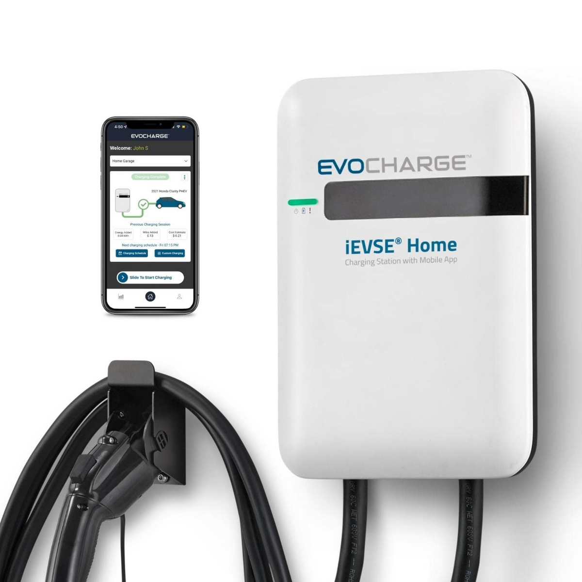 EvoCharge iEVSE Home Charging Station 40 Amp Level 2 EV Charger – 25ft —  Rise