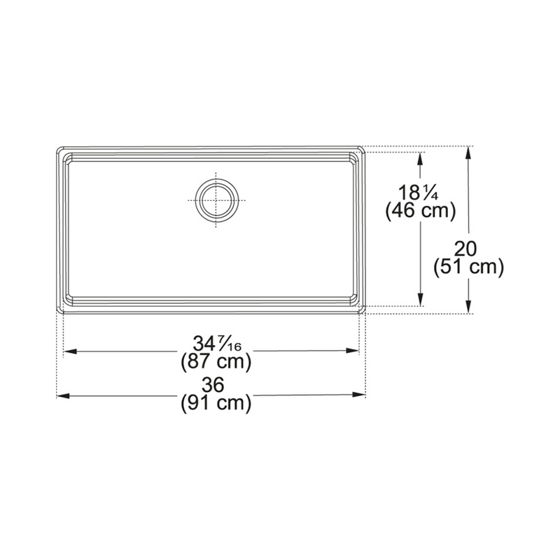 Franke Farm House FHK710-36WH Fireclay White Kitchen Sink