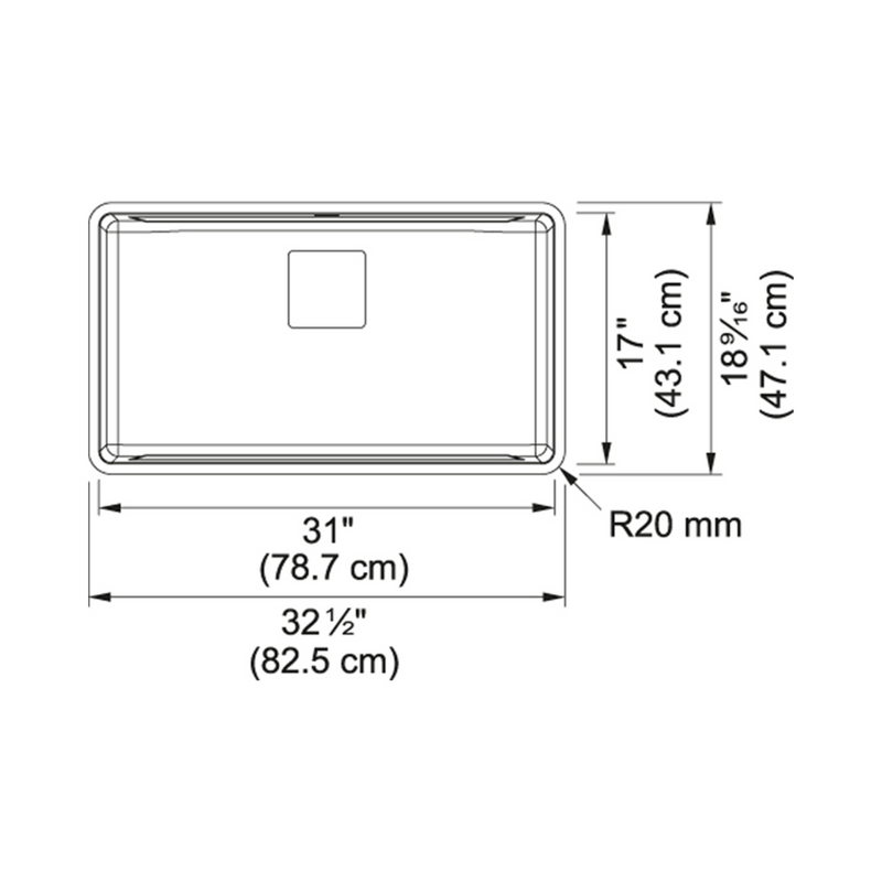 Franke Pescara PTX110-31 Stainless Steel Kitchen Sink