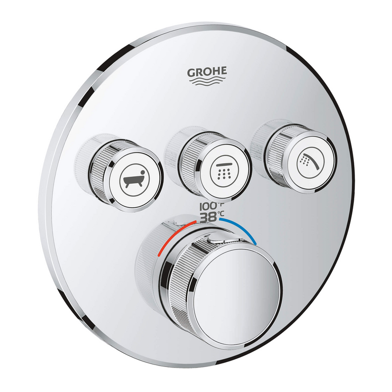 Grohe GROHTHERM Triple Function Thermostatic Valve Trim