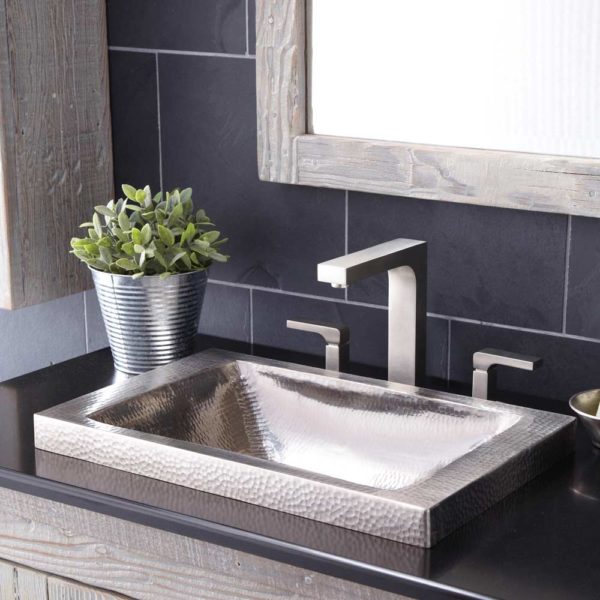 Native Trails Hana Hand Hammered Copper Drop-in Bathroom Sink