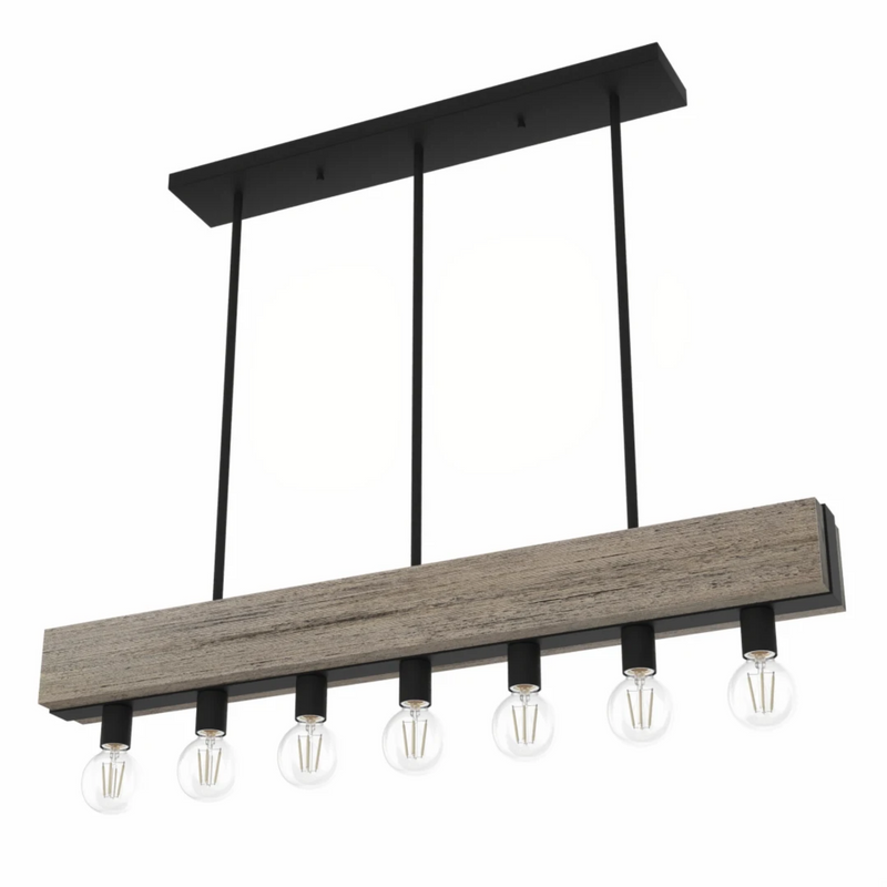 Hunter Donelson 7 Light Chandelier in Rustic Iron